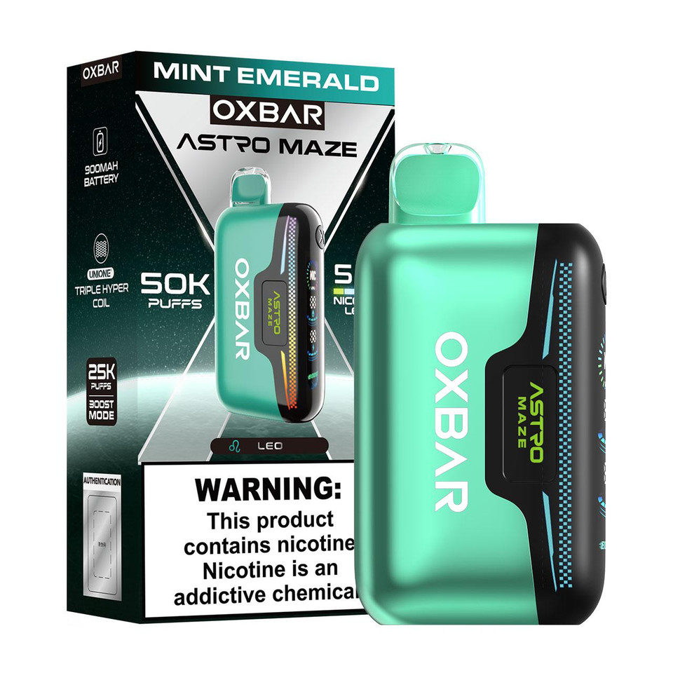 OXBAR Astro Maze 50K Puff Disposable-Mint Emerald