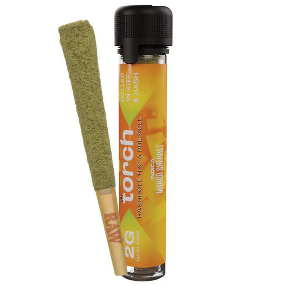 TORCH Hashole THC-A Preroll 2G-Mango Sherbet Indica