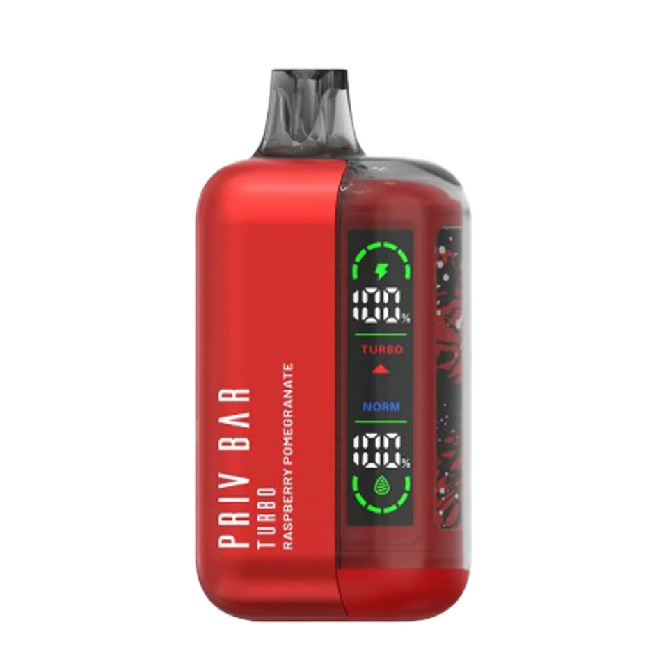 SMOK PRIV Bar Turbo 15,000 Puff Disposable Raspberry Pomegranate