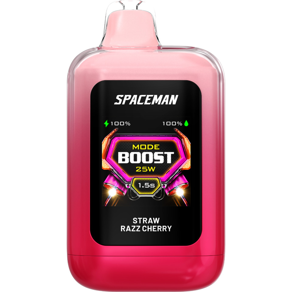 SMOK SpaceMan Nebula 25K Plus 25000 Puff Disposable STRAW RAZZ CHERRY