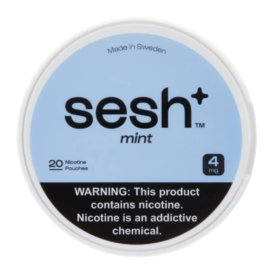 Sesh + Nicotine Pouches-Mint 4mg