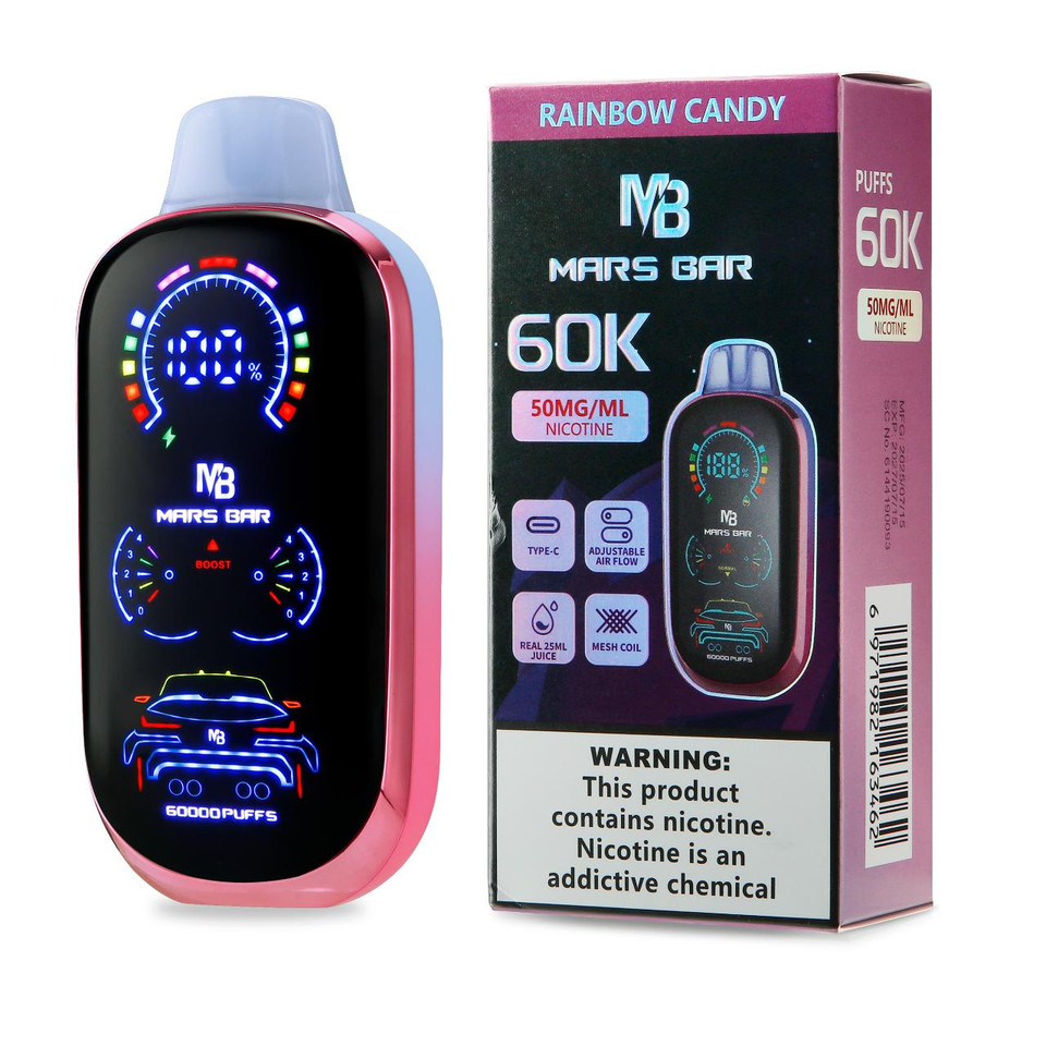 Mars Bar 60K Puff Disposable Rainbow Candy