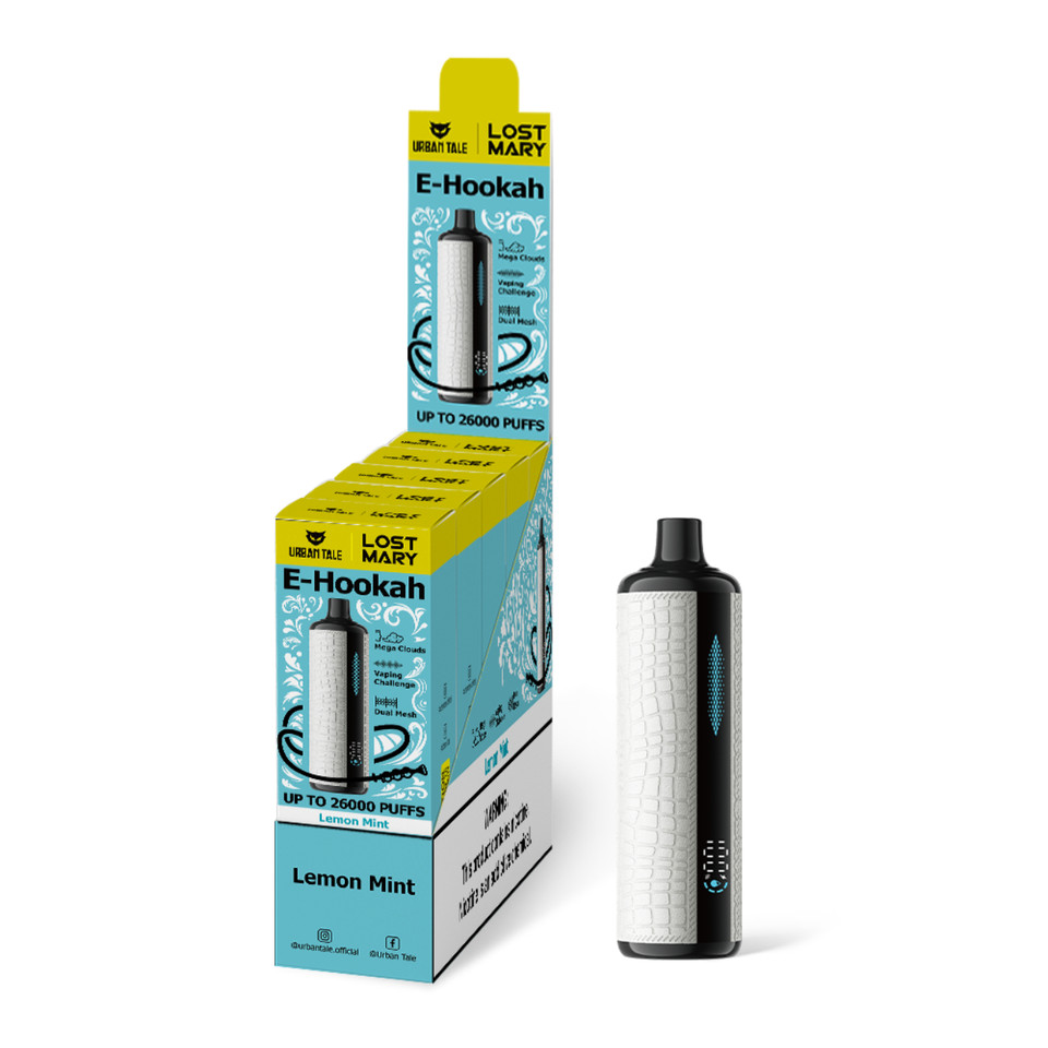 Urban Tale X Lost Mary Hookah 26000 Puff Disposable Lemon Mint