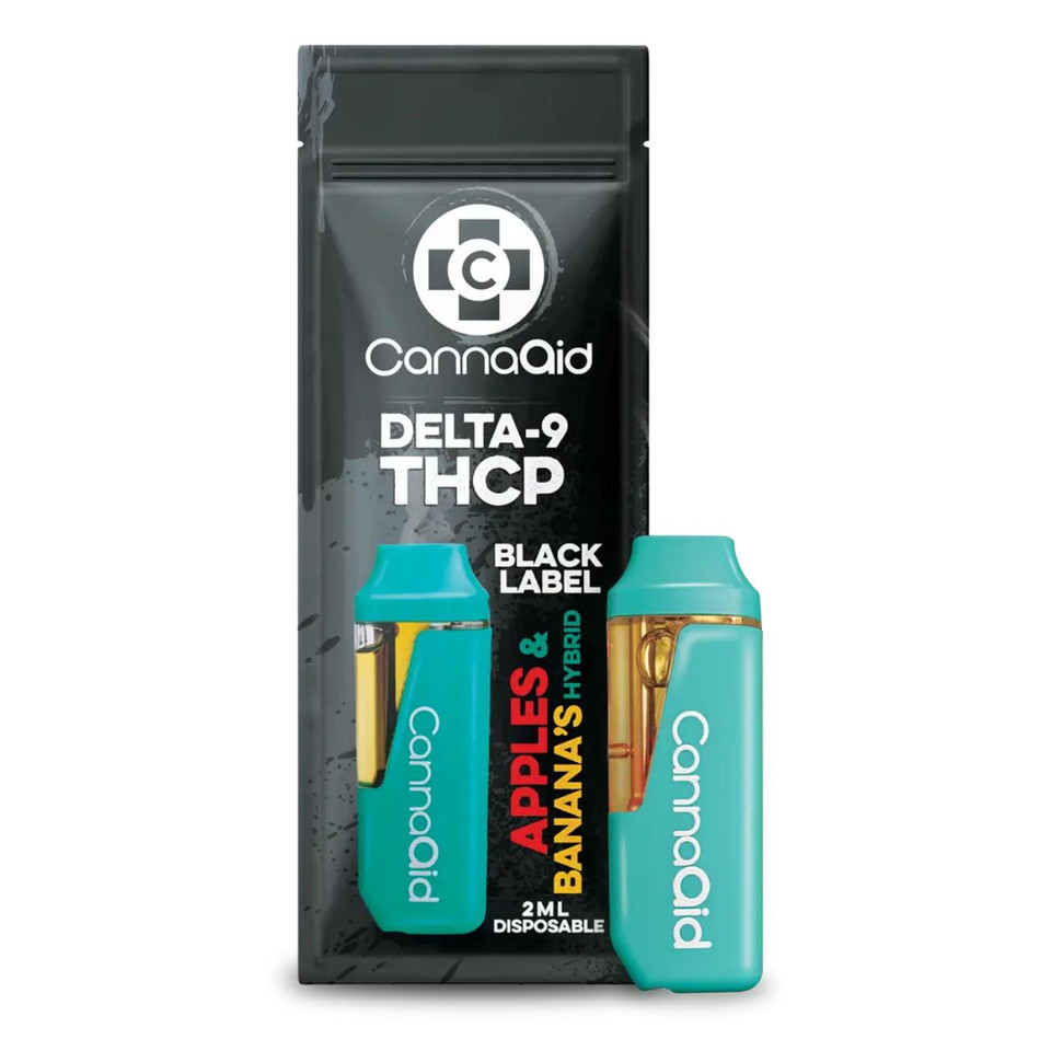 CannaAid Black Label HHC D9 THCP Disposable 2ML Apples & Banana's