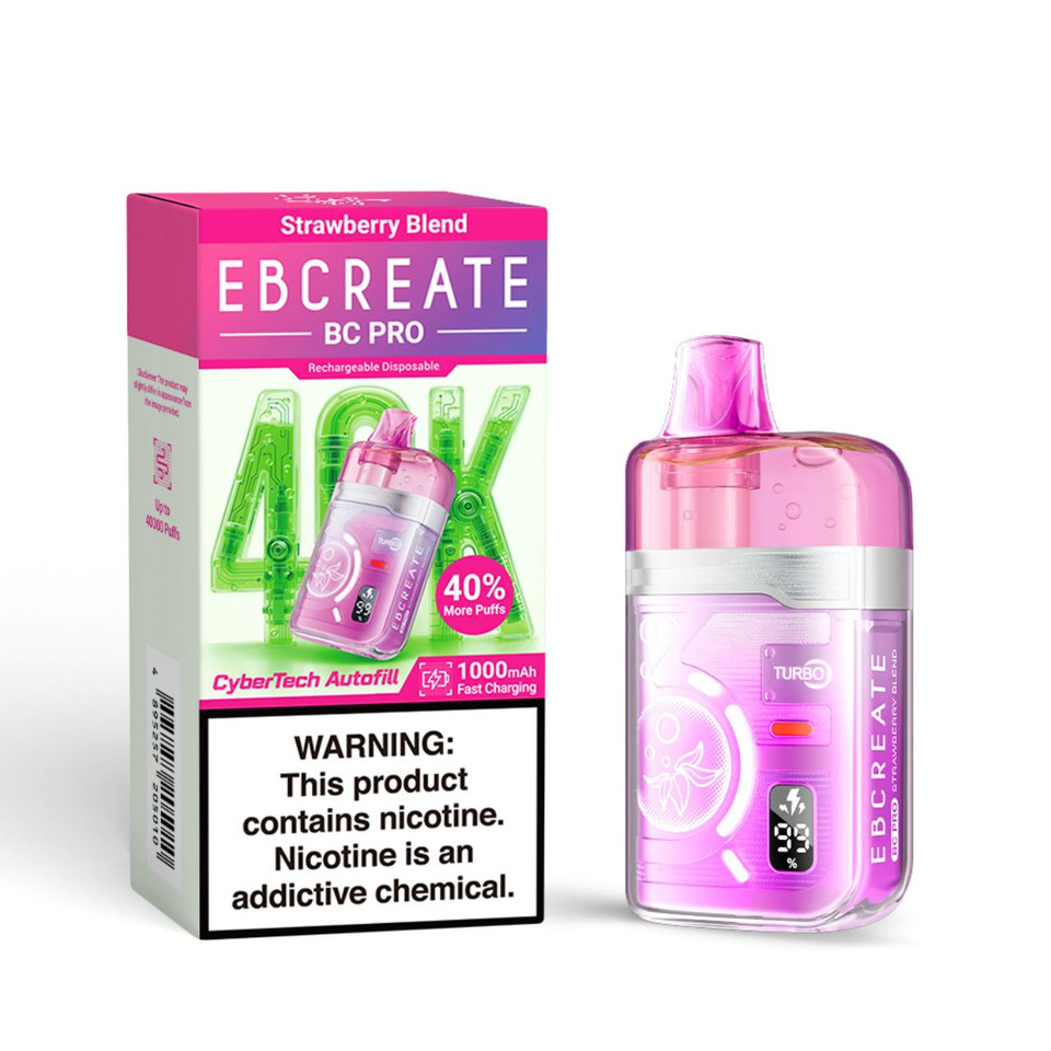 EBCREATE BC Pro 40K Puff Disposable Strawberry Blend