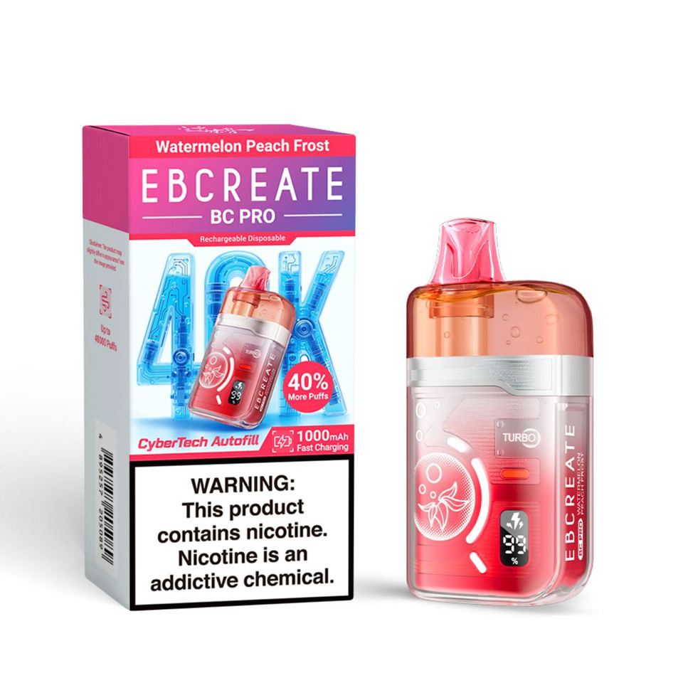 EBCREATE BC Pro 40K Puff Disposable Watermelon Peach Frost