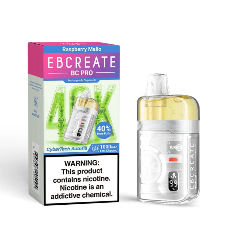 EBCREATE BC Pro 40K Puff Disposable Raspberry Mallo