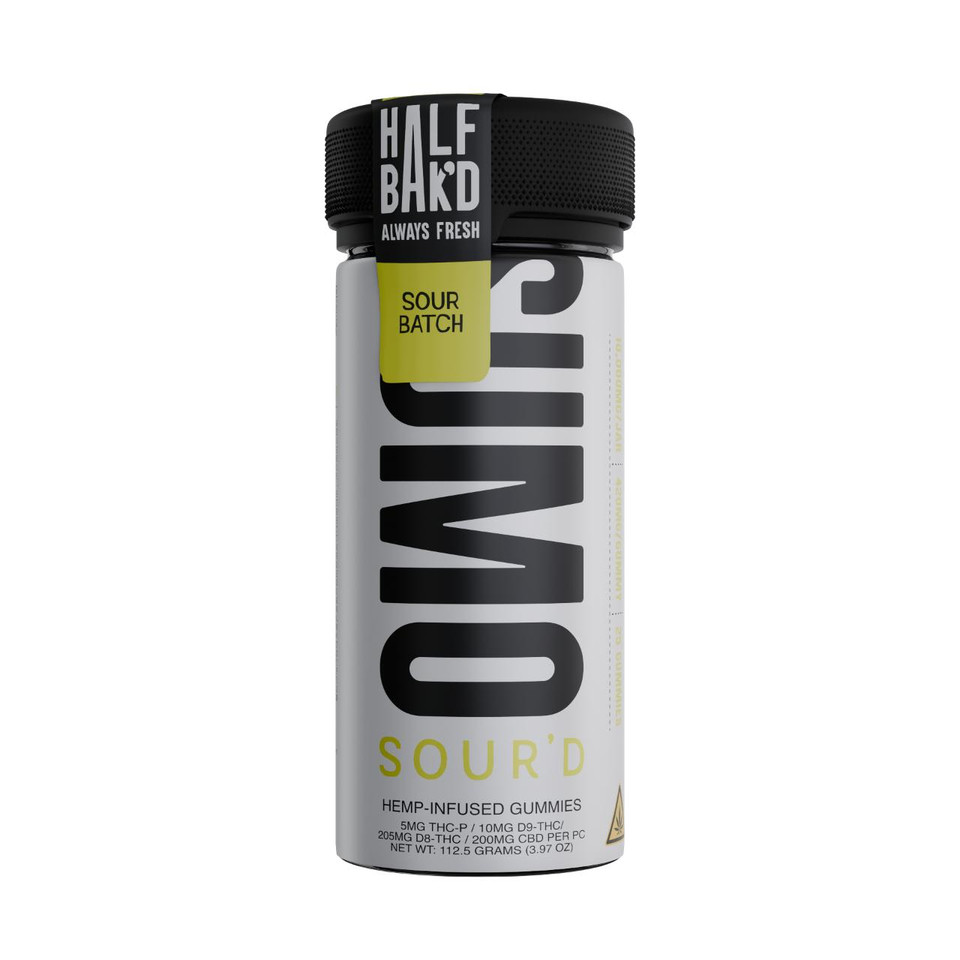 Half Bak'd Sumo Sour'D Blend Infused Gummies - 10000MG Sour Batch