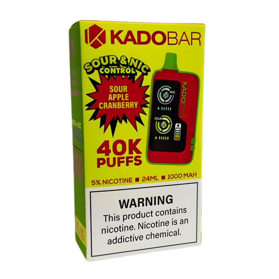 Kado Bar NI40K Puff Disposable Sour Apple Cranberry