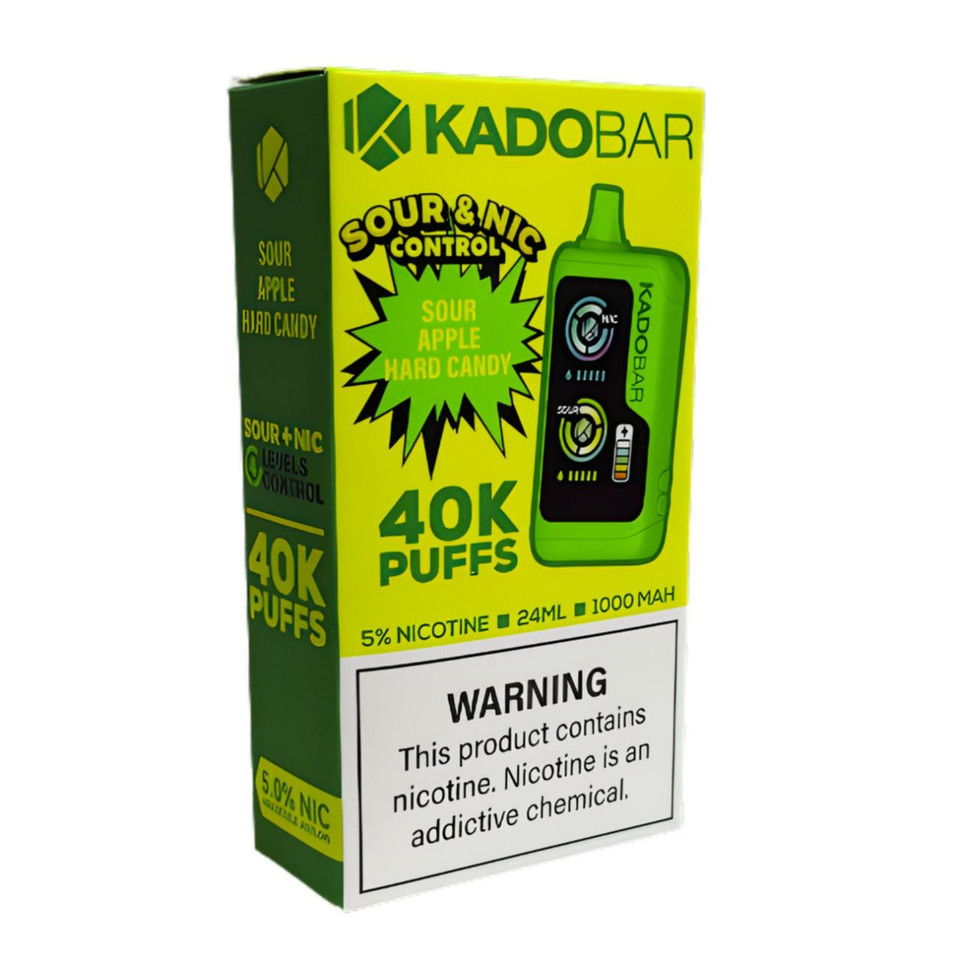 Kado Bar NI40K Puff Disposable Sour Apple Hard Candy