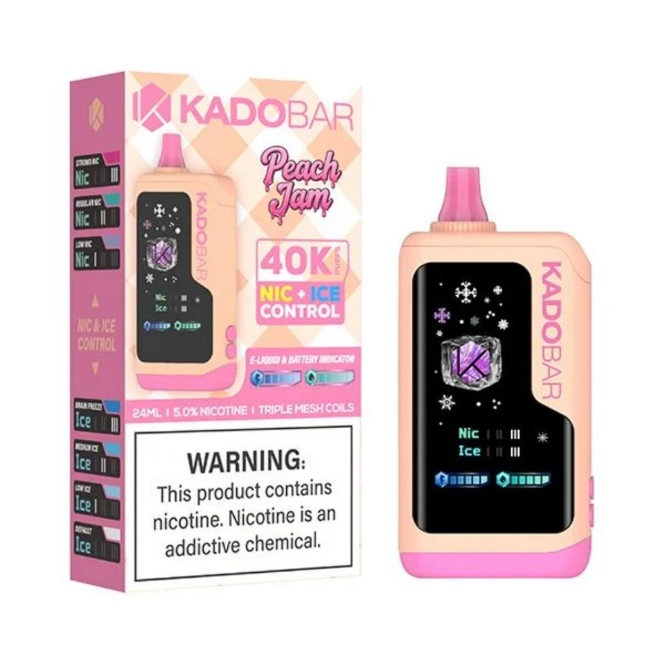 Kado Bar NI40K Puff Disposable Peach Jam