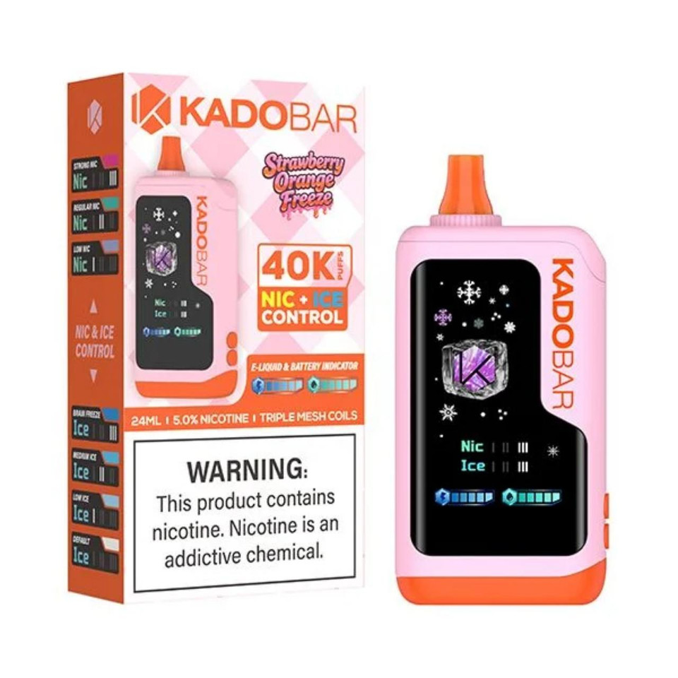 Kado Bar NI40K Puff Disposable Strawberry Orange Freeze