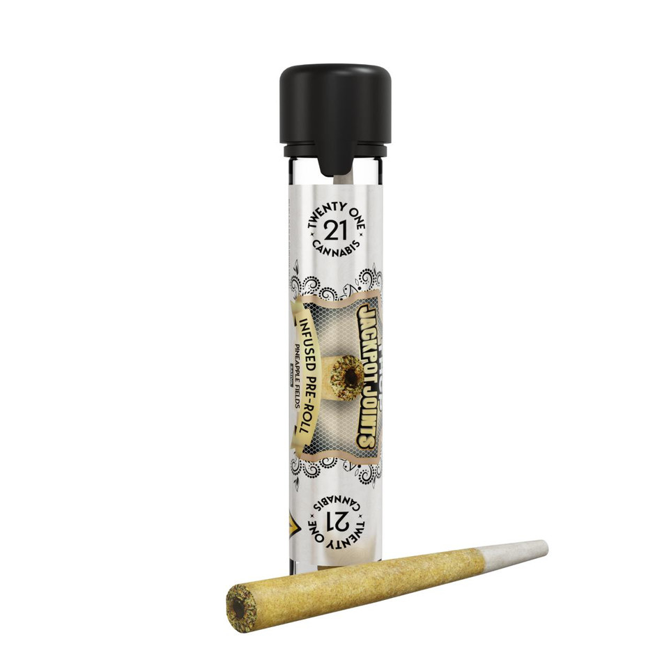 Twenty One Jackpot Joints THCP Infused Prerolls 1.75G Pineapple fields