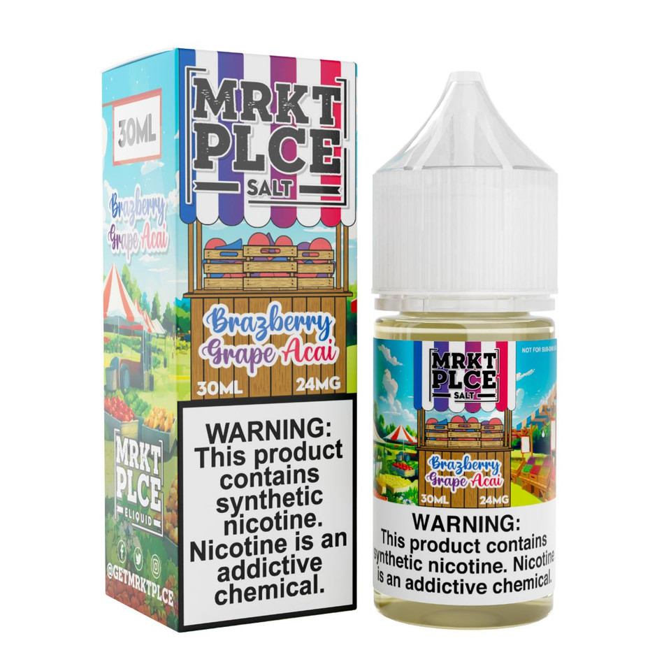 MRKTPLCE Brazberry Grape Acai Salt Nic 30ml E-Juice