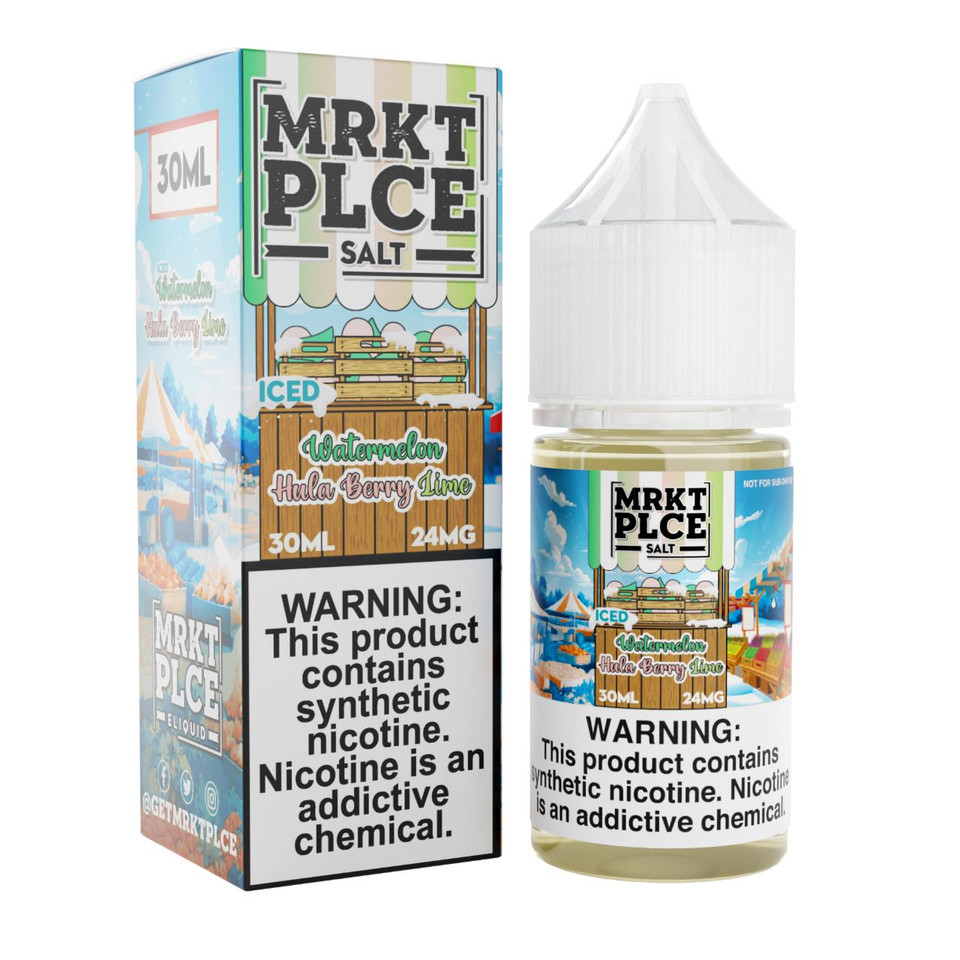 MRKTPLCE ICED Watermelon hula berry lime Salt Nic 30ml E-Juice