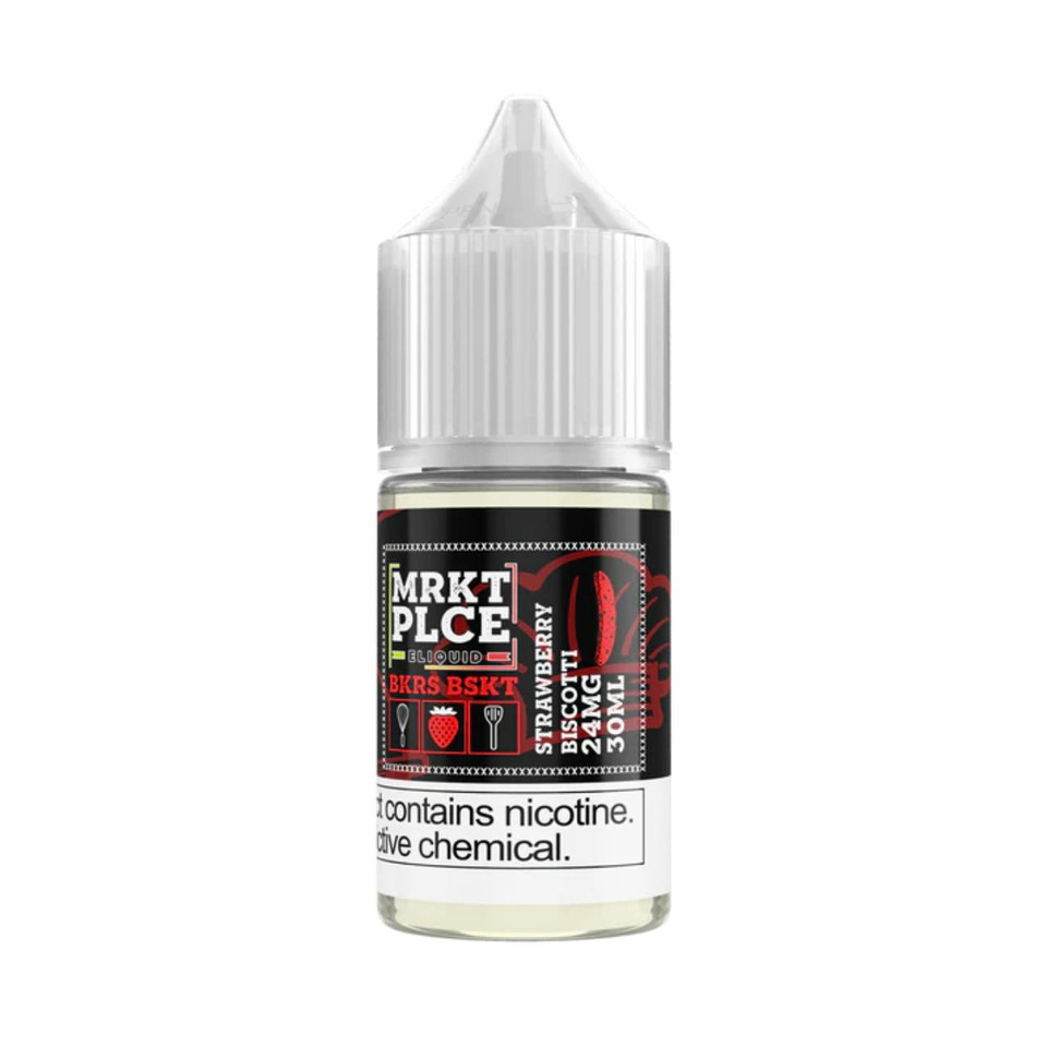 MRKTPLCE BKRS BSKT Strawberry Biscotti Salt Nic 30ml E-Juice