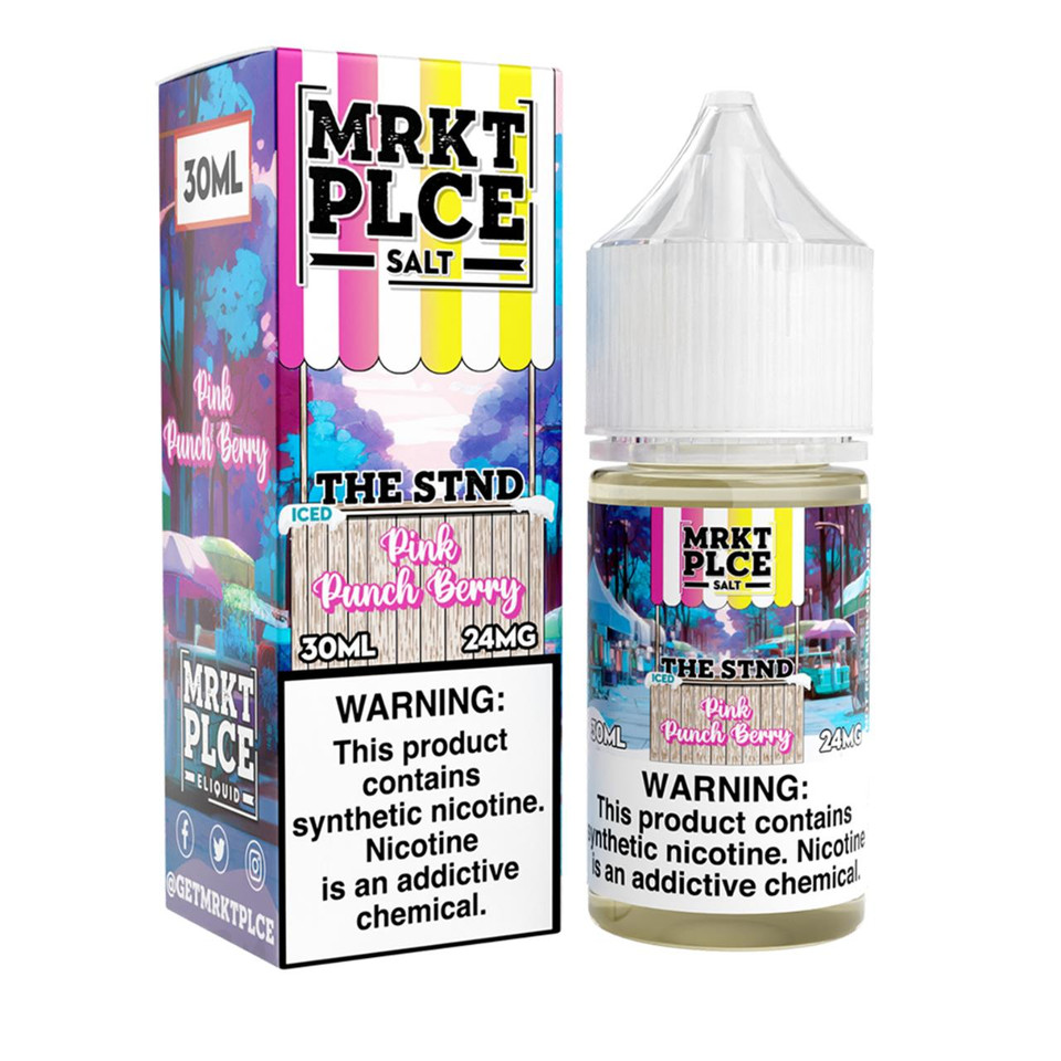 MRKTPLCE The Stnd Iced Pink Punchberry Salt Nic 30ml E-Juice