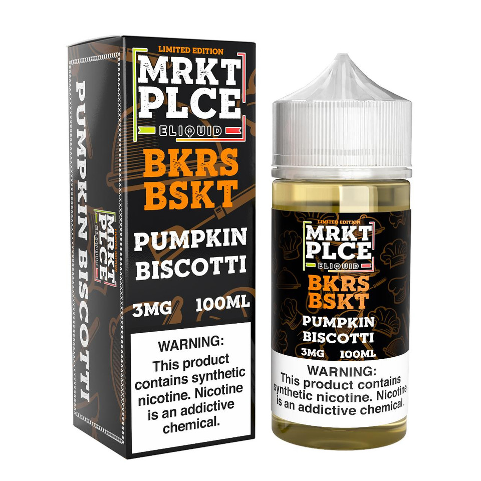 MRKTPLCE BKRS BSKT Pumpkin Biscotti 100ml E-Juice