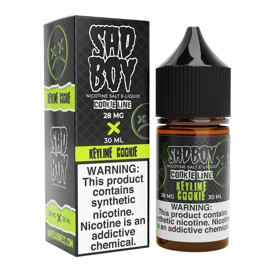 SadBoy CookieLine Key Lime Cookie Synthetic Nicotine 30ml Salt E-Juice