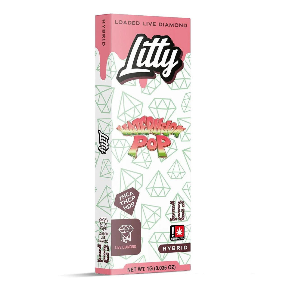 Litty Live Diamond THCA THCP HD9 Disposables 1G Watermelon Pop