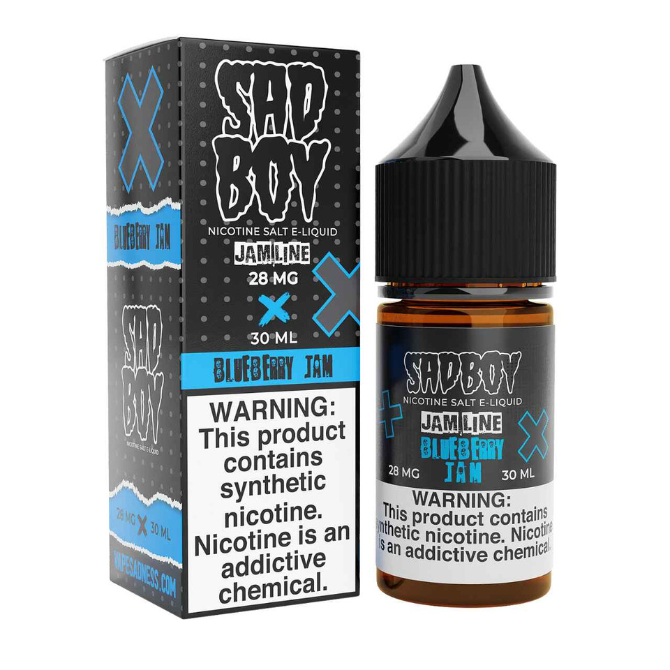 SadBoy JamLine Blueberry Jam Synthetic Nicotine 30ml Salt E-Juice