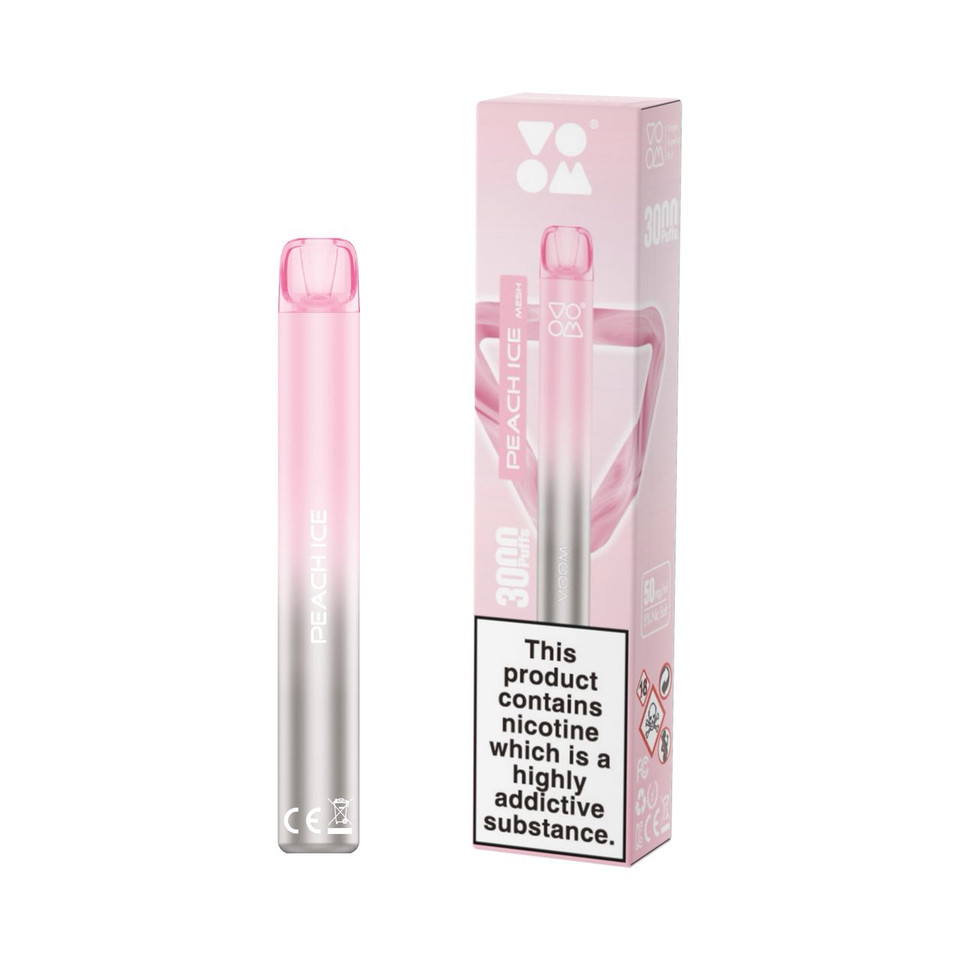 Voom Mesh 3000 Puff Disposable Peach Ice