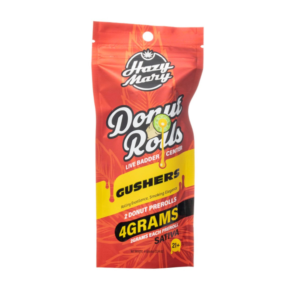 Hazy Mary Live Badder Donut Rolls 4G 2CT-Gushers