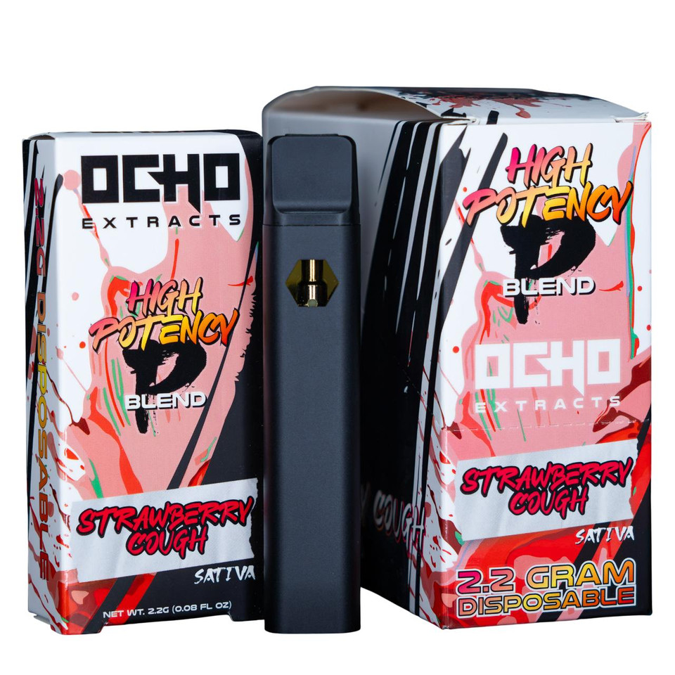 OCHO Extracts High Potency Blend Disposables 2.2G Strawberry Cough Sativa