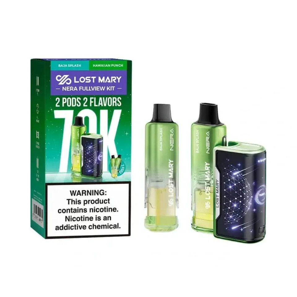 Lost Mary Nera Fullview Kit 70K Puff Disposable Baja Splash - Hawaiian Punch