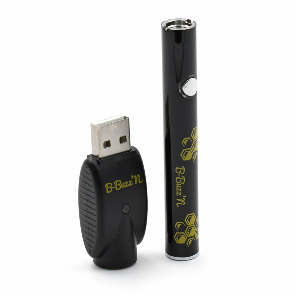 B-Buzz'n 510 Theard Vape Pen-Black