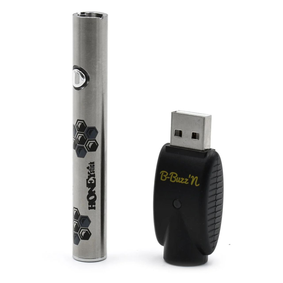 B-Buzz'n 510 Theard Vape Pen-Silver