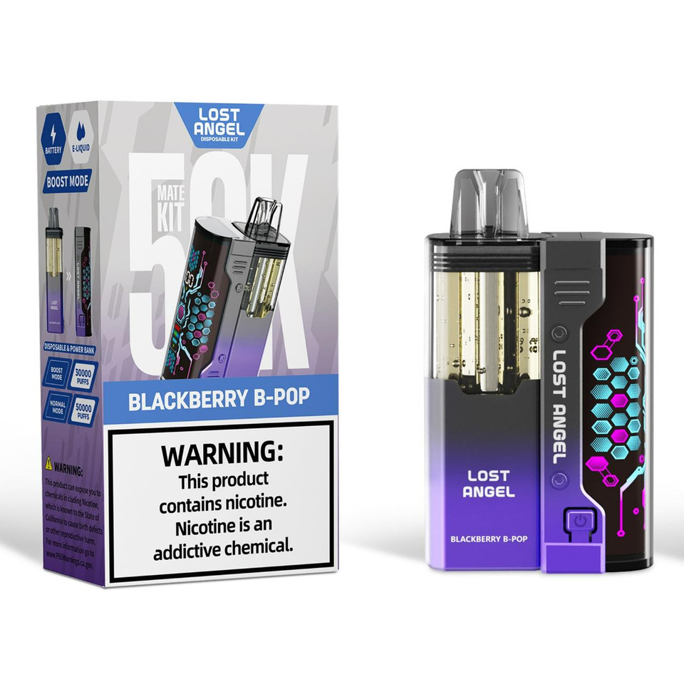 Lost Angel Mate Kit 50K Puff Disposable Blackberry B-POP
