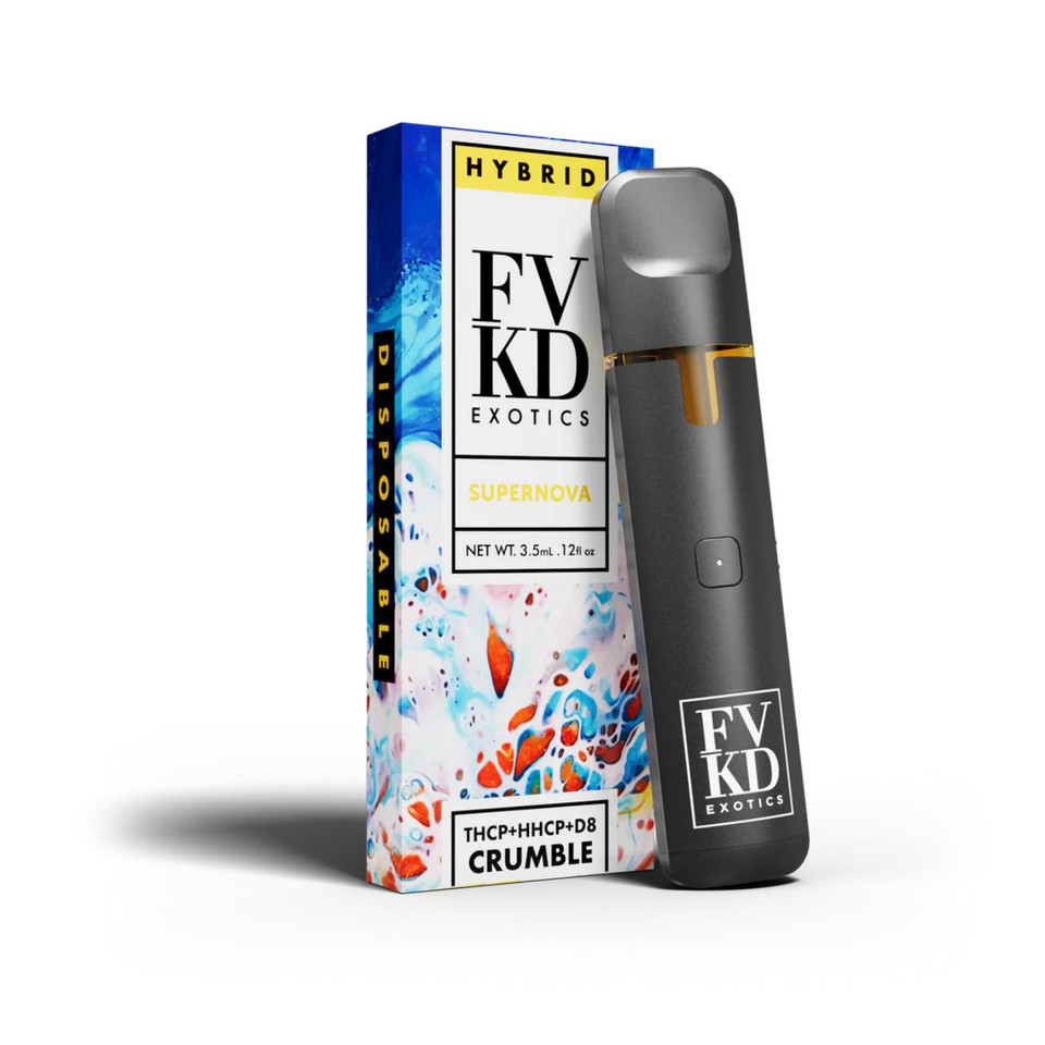 FVKD Exotics THCP Crumble Disposables 3.5G Supernova Hybrid