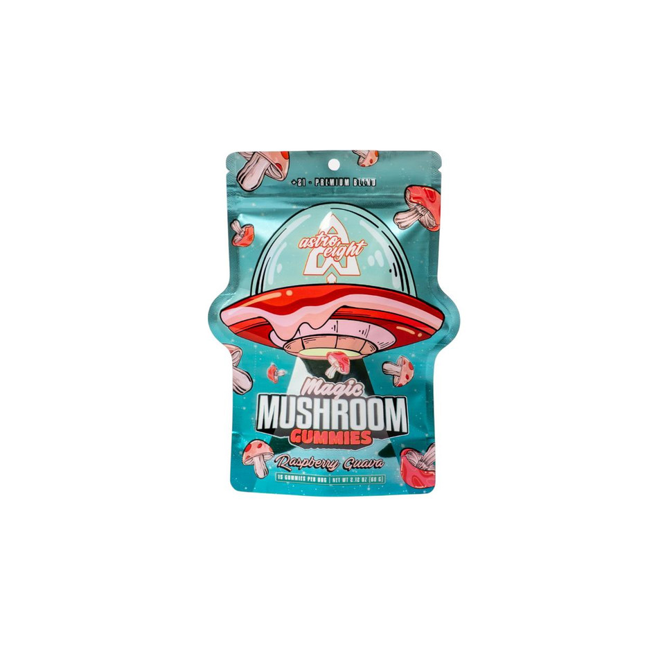 Astro Eight Magic Mushroom Gummies Raspberry Guava