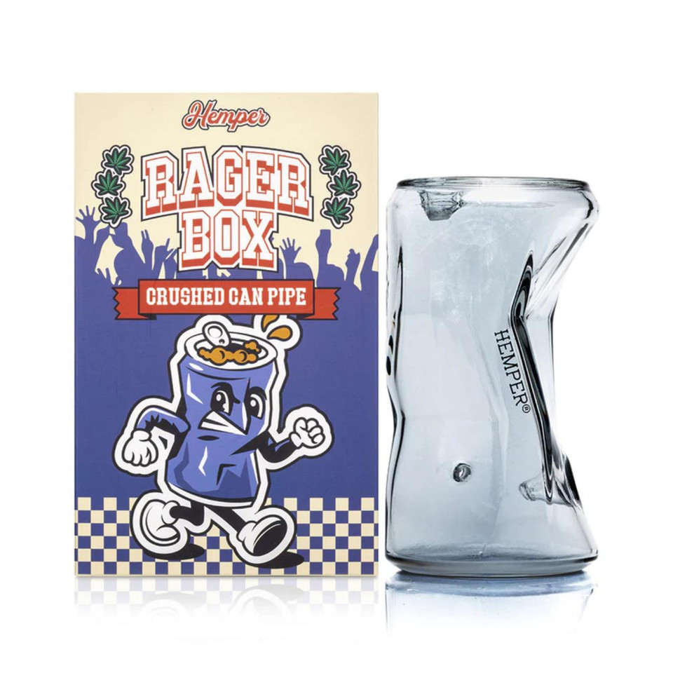 Hemper Hand Pipe Rager Box Crushed Can