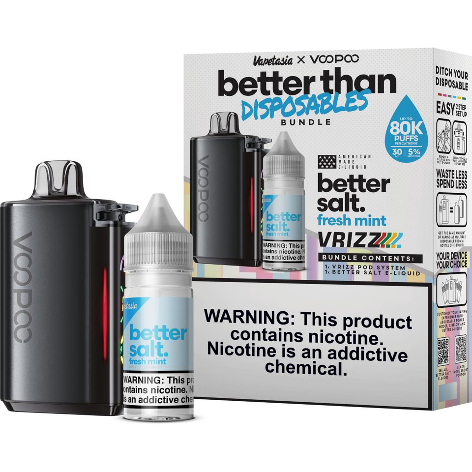 Better Salt x Voopoo Vrizz Bundle Kit Fresh Mint