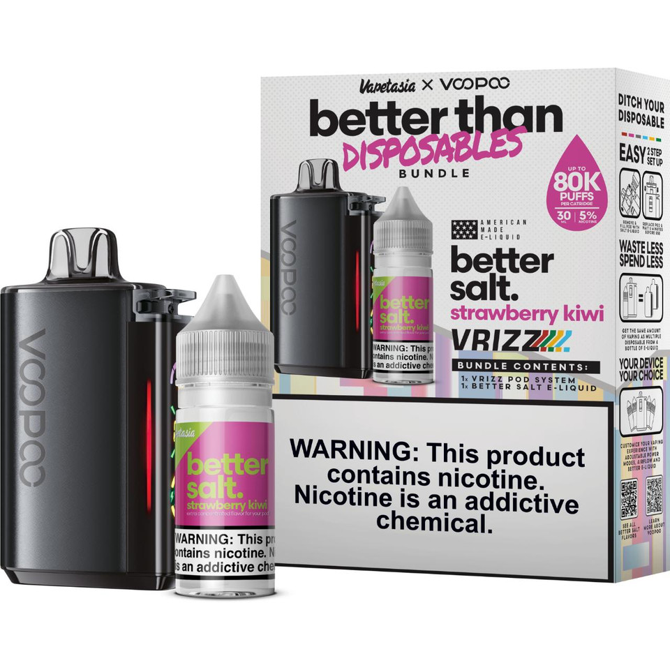 Better Salt x Voopoo Vrizz Bundle Kit Strawberry Kiwi