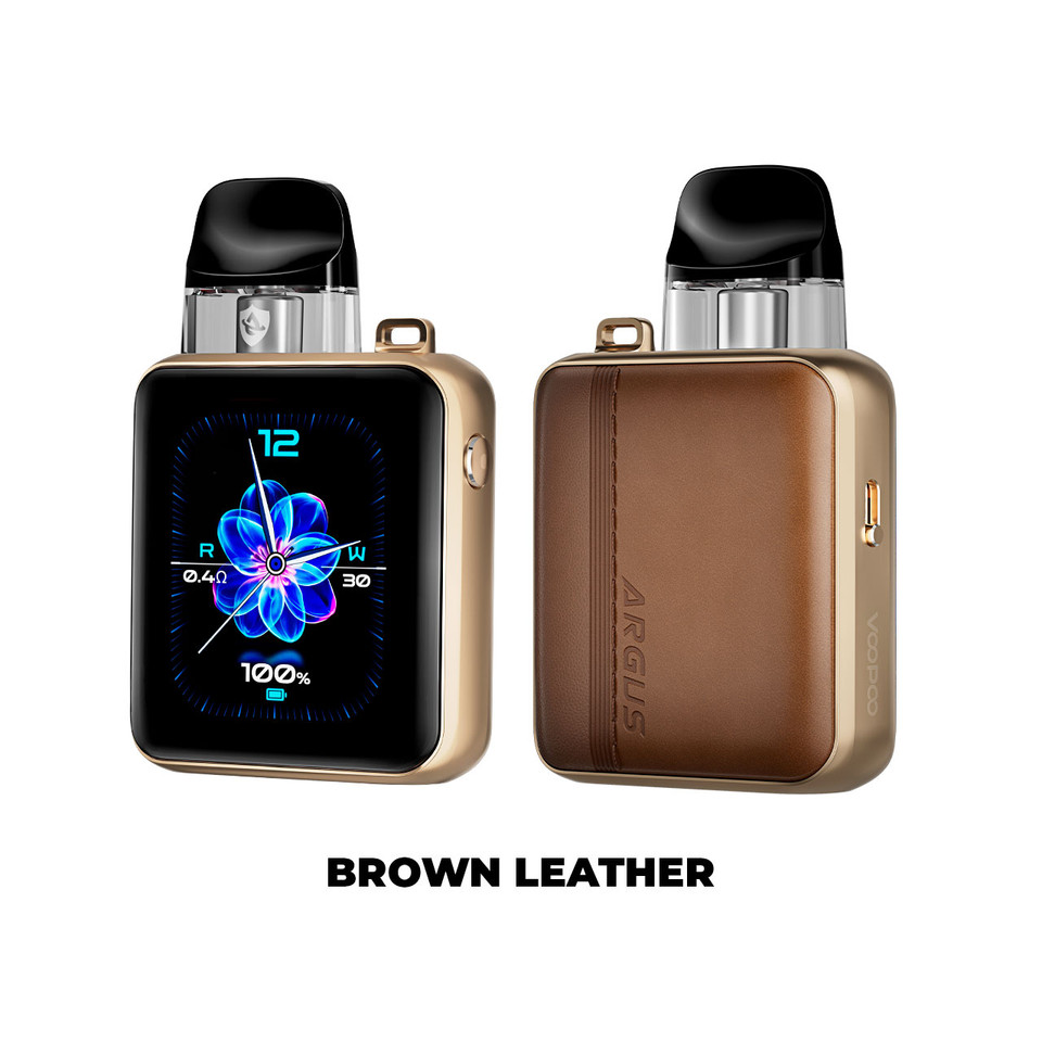 VooPoo ARGUS P3 Pod Kit Brown Leather
