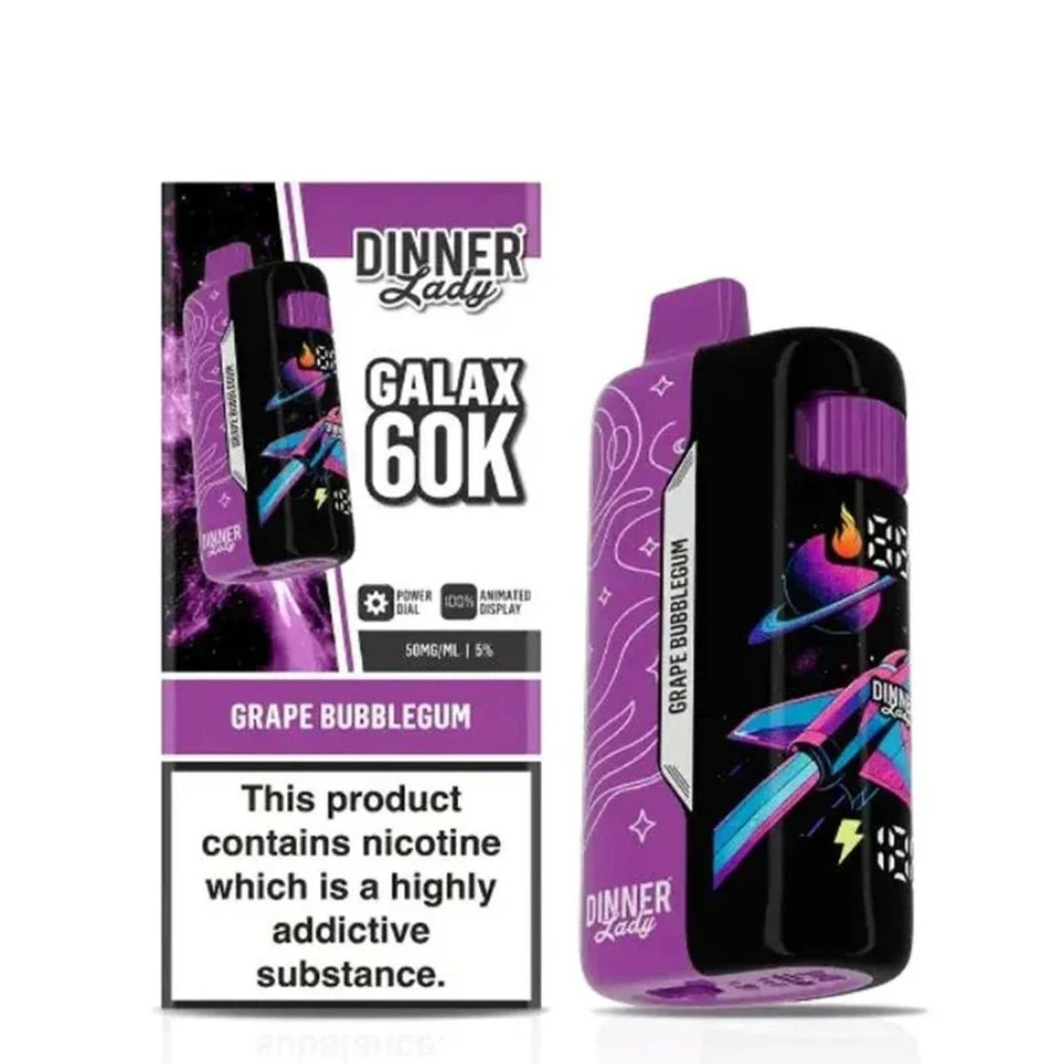 Dinner Lady Galax 60K Puff Disposable-Grape Bubblegum