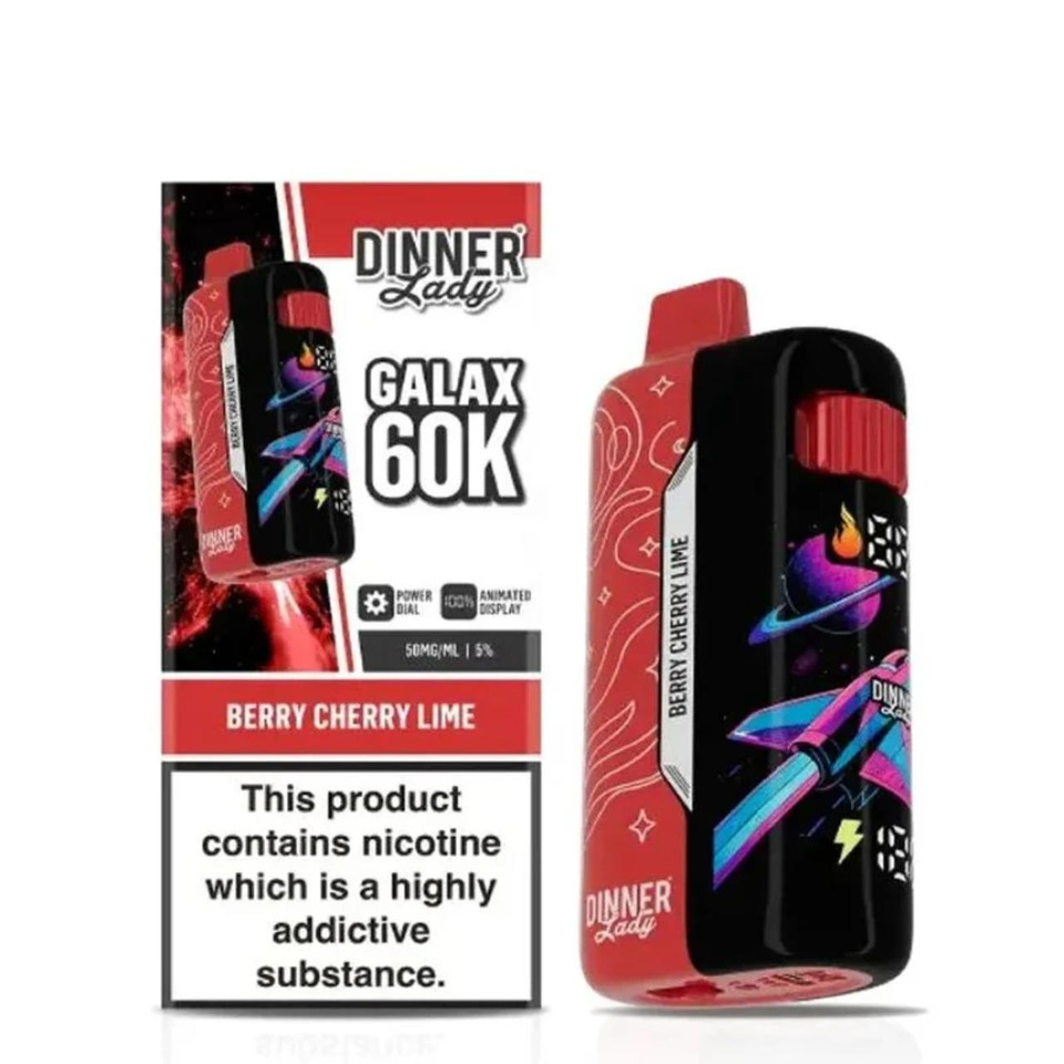 Dinner Lady Galax 60K Puff Disposable-Berry Cherry Lime