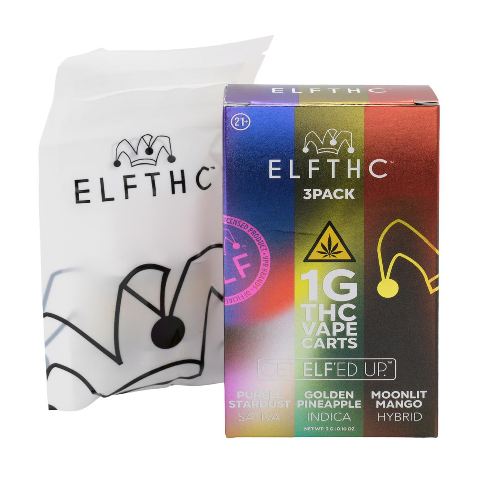 ELFTHC THC Vape Cartridge 1G Pouch