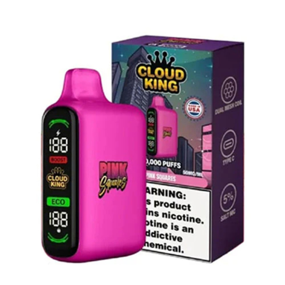 Cloud King 20K Puff Disposable Pink Squares