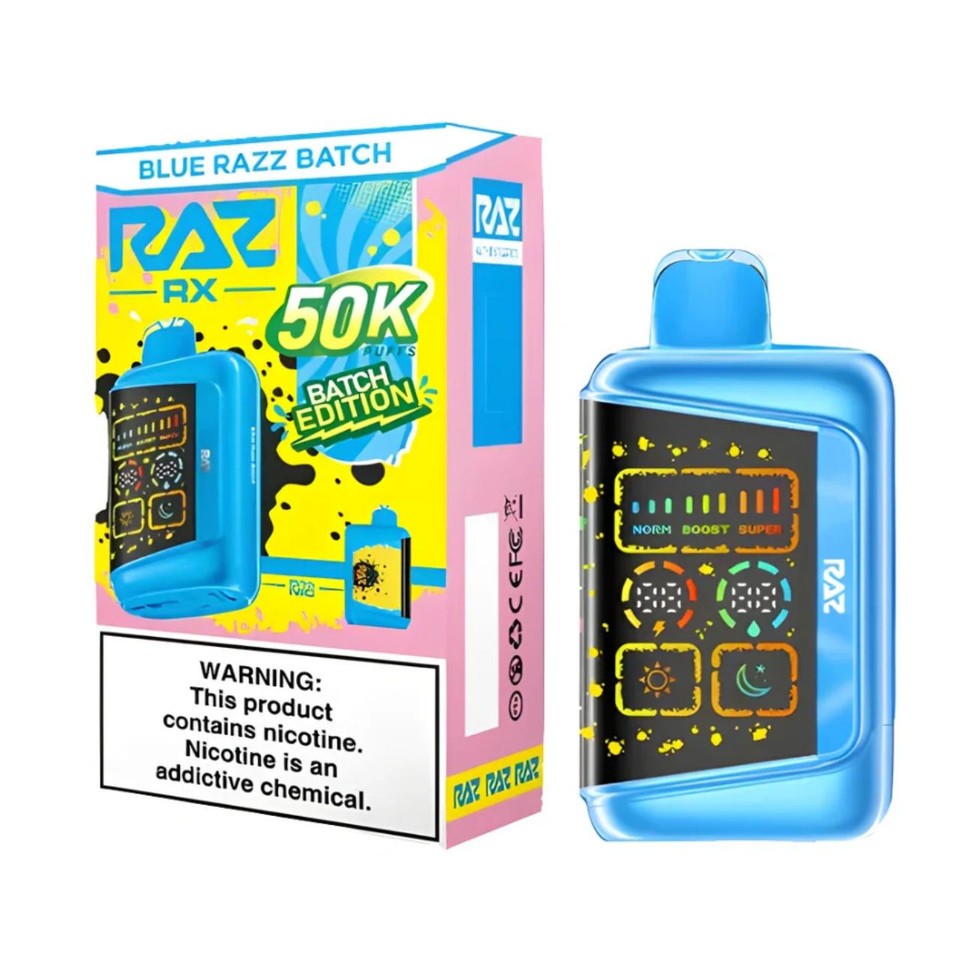 RAZ RX 50K Puff Disposable Blue Razz Batch - Batch Edition