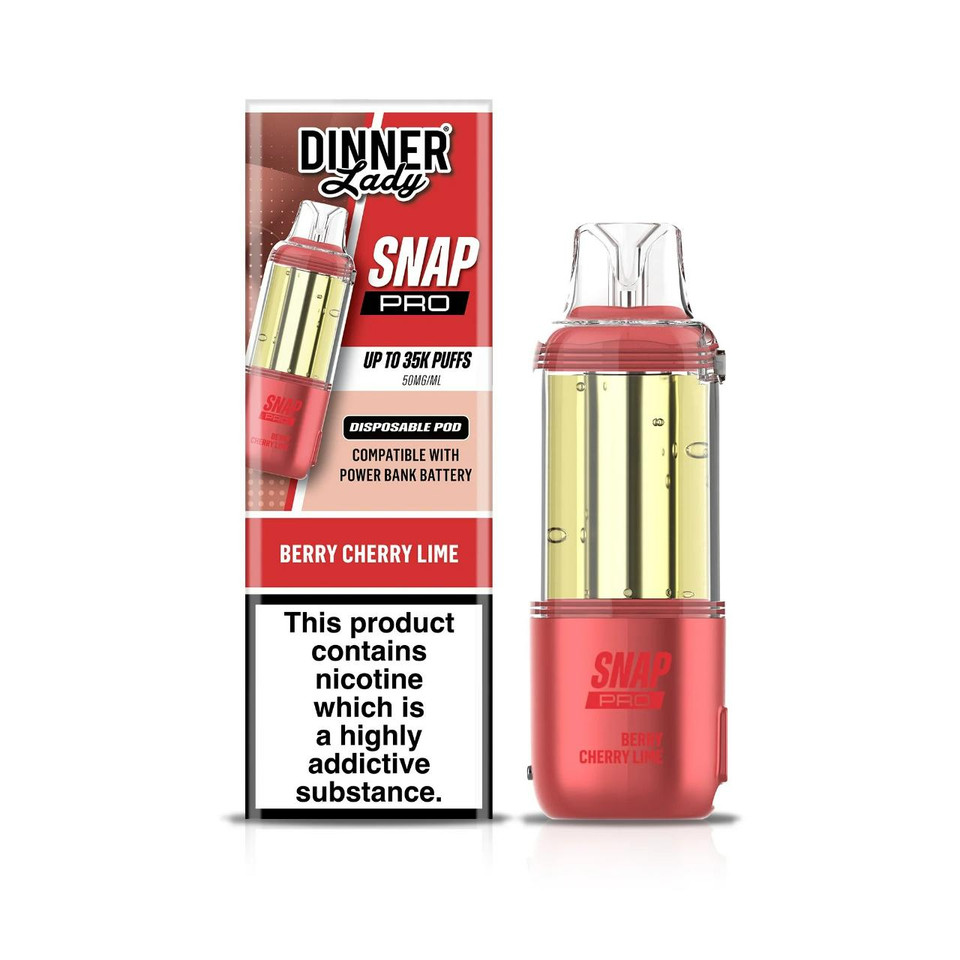 Dinner Lady Snap Pro 35K Replacement Pod Cartridge - 1PK Berry Cherry Lime