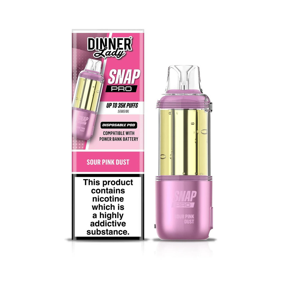 Dinner Lady Snap Pro 35K Replacement Pod Cartridge - 1PK Sour Pink Dust