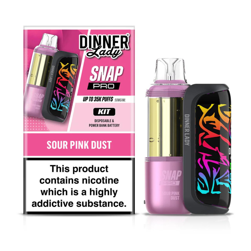 Dinner Lady Snap Pro Kit 35K Puff Disposable Sour Pink Dust