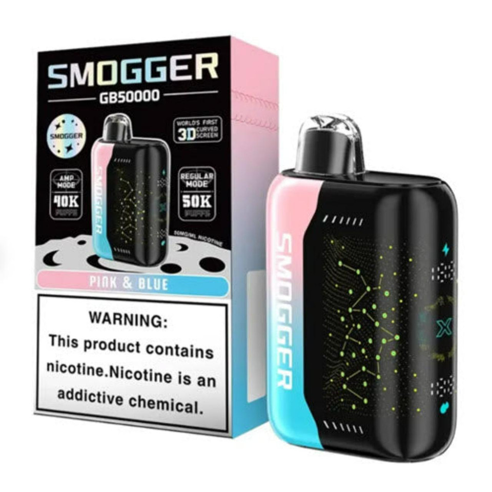 Smogger GB50000 Puff Disposable Pink & Blue