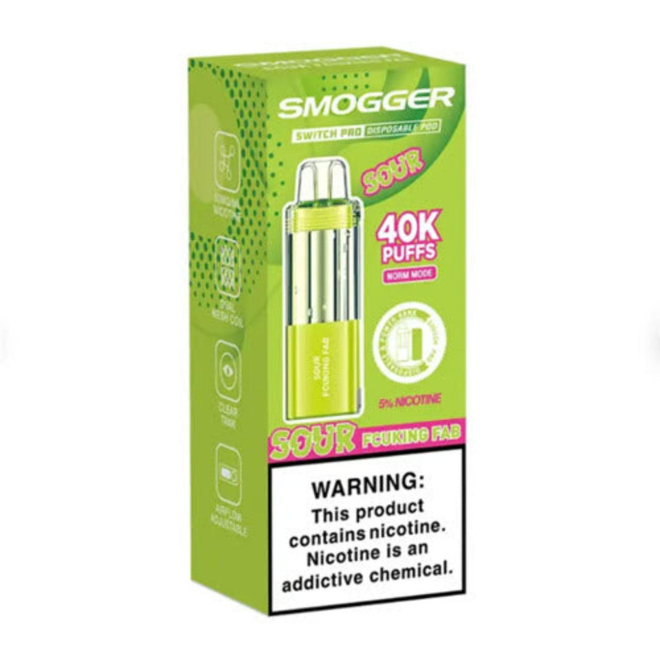 Smogger Switch Pro 40K Pre-filled Replacement Pod Pack of 1 Sour Fcuking Fab