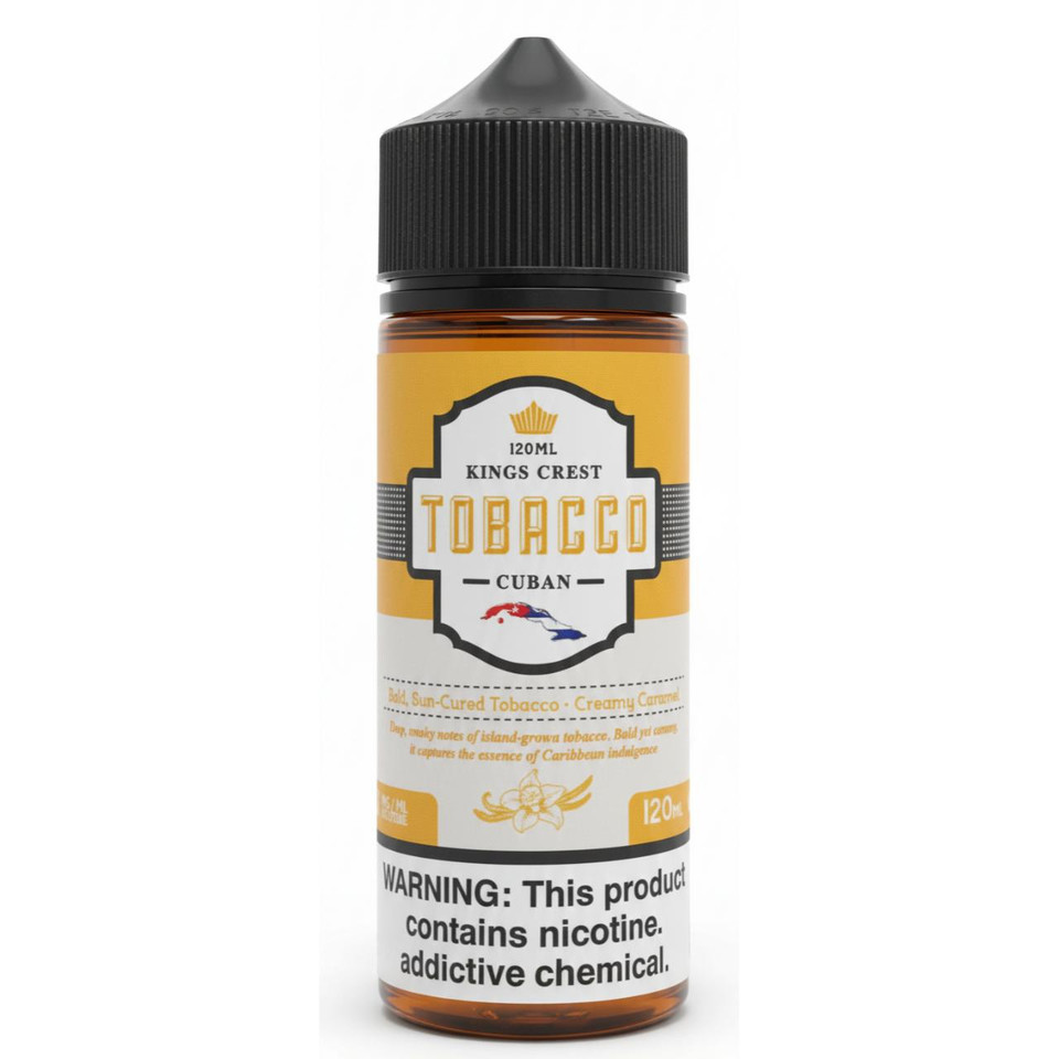 King's Crest Cuban Tobacco 120ml E-Juice