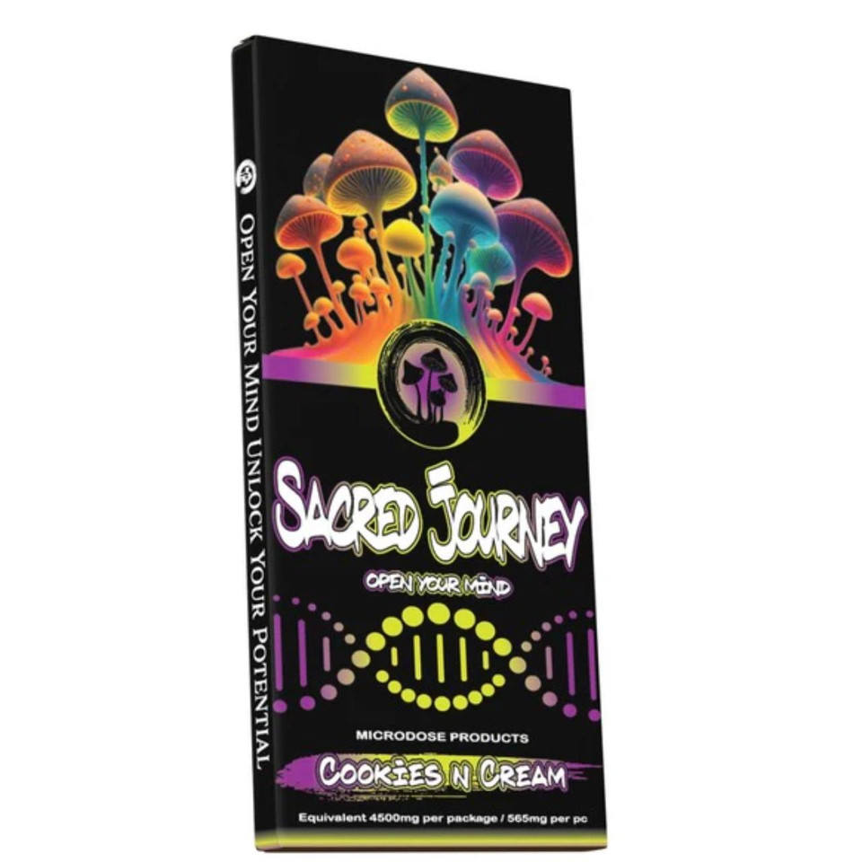 Sacred Journey Mushroom Chocolate Bar-Cookies N Cream